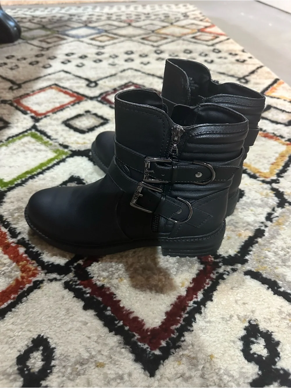 LEATHER black boots WOMEN
